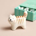 Lisa Angel Tiny Matchbox -  'Purrfect' Ceramic Cat 