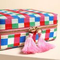 Lisa Angel Checkerboard Bow Jewellery Case