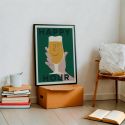 Little Egret Happy Hour Beer A3 Print