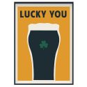 Little Egret Lucky You Stout A3 Print