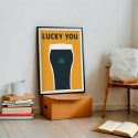 Little Egret Lucky You Stout A3 Print