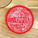 Round LFC Red Coaster