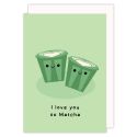 Love You So Matcha Valentines Card