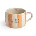 Belly Button Stripe Mug - Lovely Friend