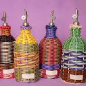 MAEGEN Woven Oil Pourer - Olive & Red