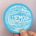 Round Man City Blue Coaster