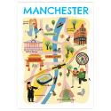 Manchester Map A3 Print