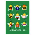 Manchester Bees A3 Print