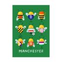 Manchester Bees A4 Print