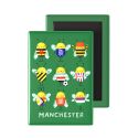 Manchester Bees Fridge Magnet