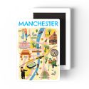 Manchester Map Fridge Magnet
