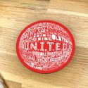 Round Man United Red Coaster