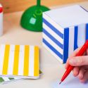 Blue Stripes Memo Block