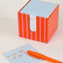 Pink Stripes Memo Block