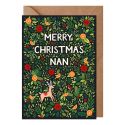 Nan Foliage Christmas Card