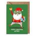 Nephew Santa Glasses Christmas Card