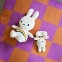 Bon Ton Toys X Miffy Corduroy Keyring - Rainbow White