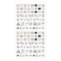 Midori Sticker Sheet 2686 Pictograph Bears 