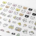 Midori Sticker Sheet 2686 Pictograph Bears 