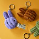 Bon Ton Toys x Miffy Head Corduroy Keyring - Cinnamon