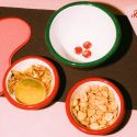 Green Enamel Christmas Mini Dip Dish