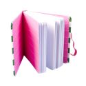 Green Stripes Elasticated Mini Jotter