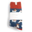 Miss Sparrow Thick Winter Socks Jack Russells Navy