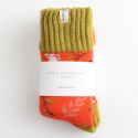 Miss Sparrow Thick Winter Socks Woodland Orange