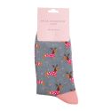 Miss Sparrow Sausage Dogs Denim Christmas Socks
