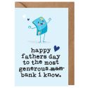 Most Generous Bank Father's Day Card