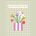 Vase Gingham Mother's Day Card