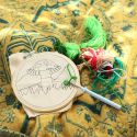 Kikkerland Punch Needle Kit - Mushroom