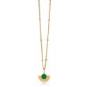 ENAMEL Copenhagen Soleil Necklace - Petrol Green 