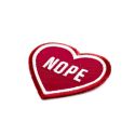 These Are Things Iron-On Patch - Nope Heart