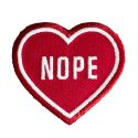 These Are Things Iron-On Patch - Nope Heart