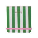 Green Stripes Elasticated Mini Jotter