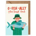 O-fish-ally The Best Dad Father's Day Card