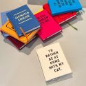 Ohh Deer A7 Tiny Notebook - I'd Rather Be At Home With my Cat