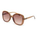 OKKIA Anna Sunglasses - Transparent Brown