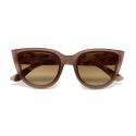 OKKIA Silvia Sunglasses - Pink Light Havana (Brown Lens)