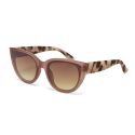 OKKIA Silvia Sunglasses - Pink Light Havana (Brown Lens)