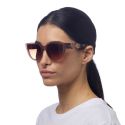 OKKIA Silvia Sunglasses - Pink Light Havana (Brown Lens)