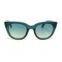 OKKIA Silvia Sunglasses - Transparent Green