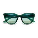 OKKIA Silvia Sunglasses - Transparent Green