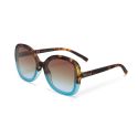 OKKIA Anna Sunglasses - Bright Blue Havana