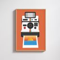 Orange Polaroid Camera Print