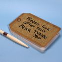 Half Moon Bay Paddington Bear Tag Shaped Mini Notebook