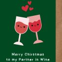 Partner In Wine Christmas Card