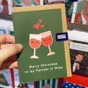 Partner In Wine Christmas Card