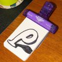 Hightide Penco Clampy Glitter Plastic Clip